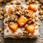 Peach Crumble Protein Yogurt Bark